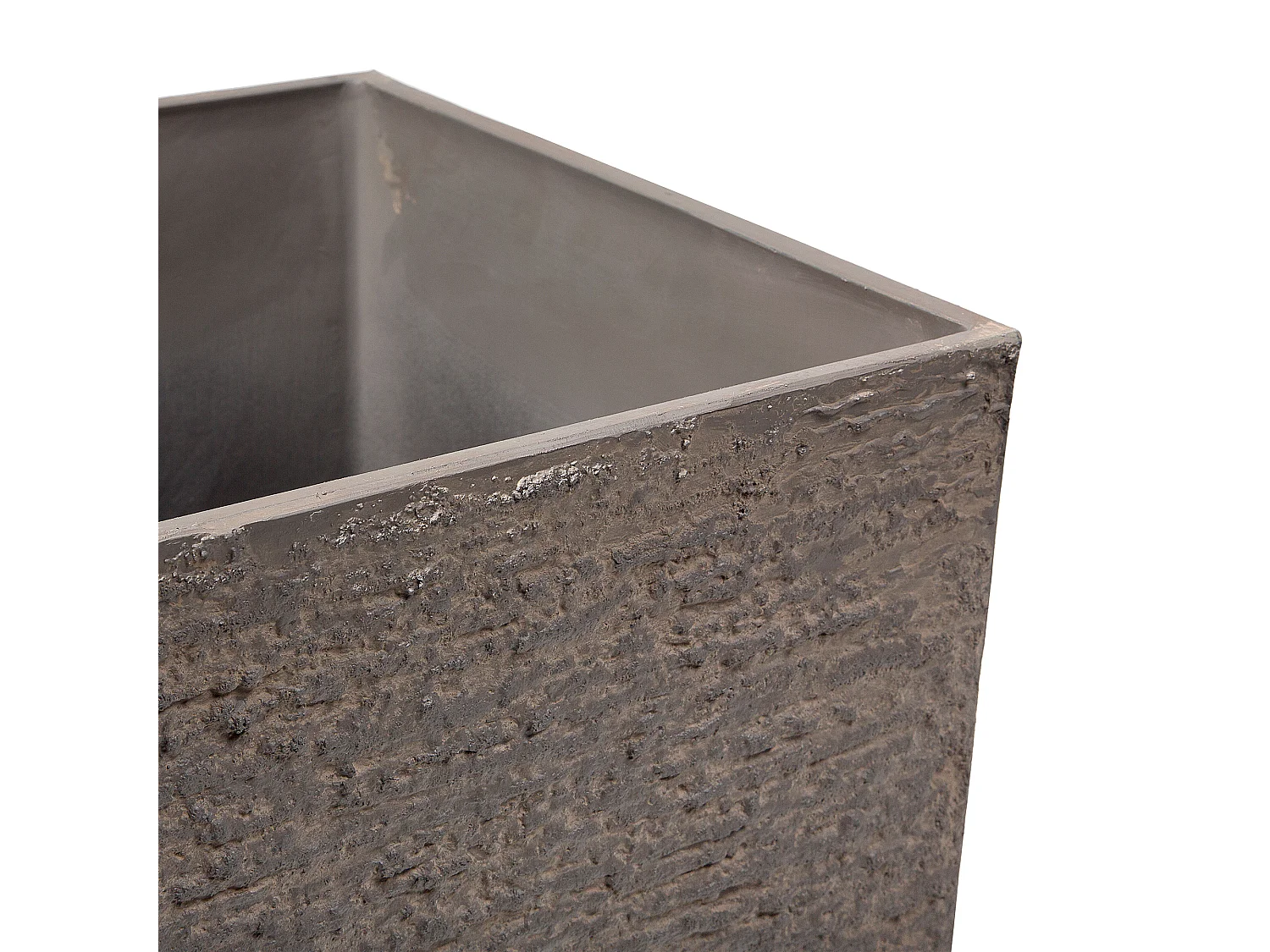 Vaso per piante GAZA Pietra 40 cm Marrone scuro