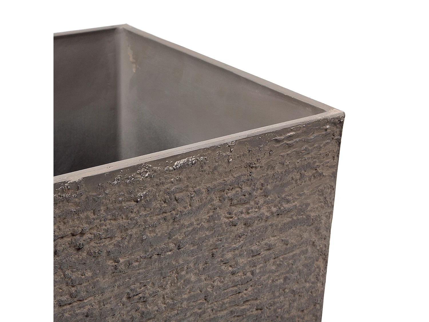 Bloempot GAZA Steen 40 cm Donkerbruin