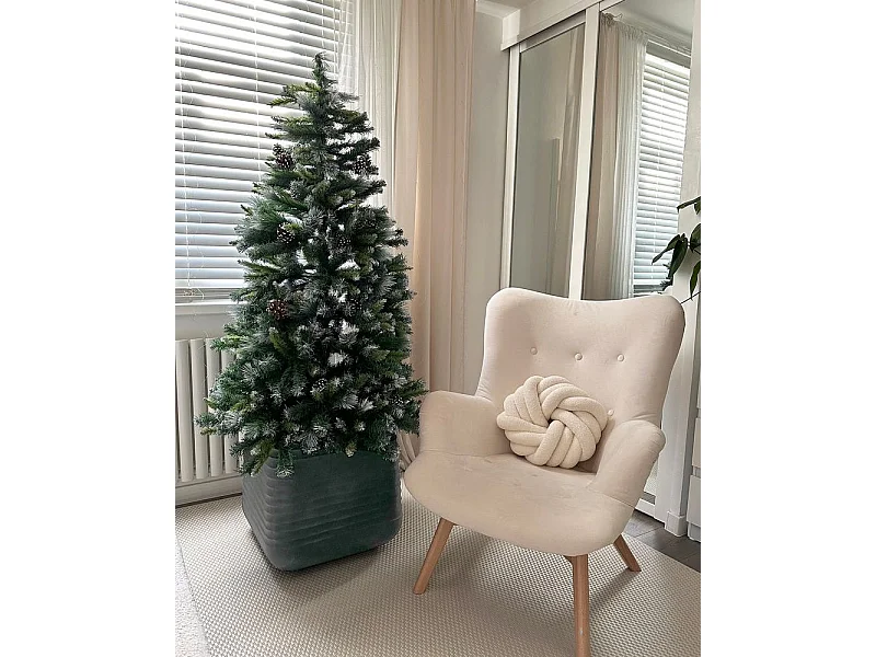 Blumenkübel PARIKIA Kunststoff 50 cm Schwarz