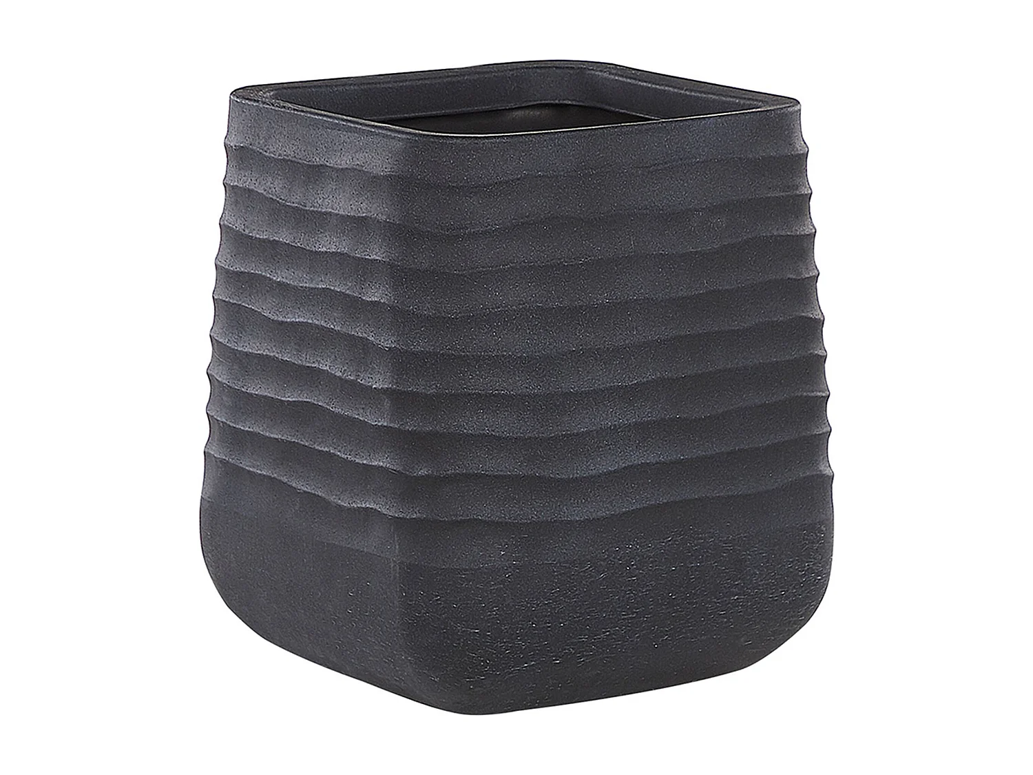Bloempot PARIKIA Kunststof 50 cm Zwart