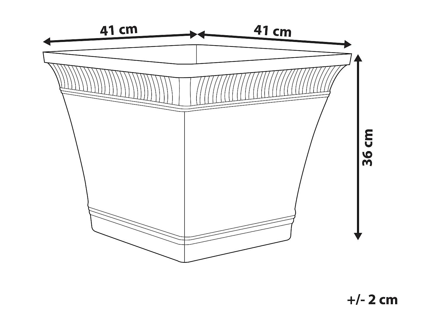 Vaso per piante PSATHA Pietra 41 cm Rosa pesca