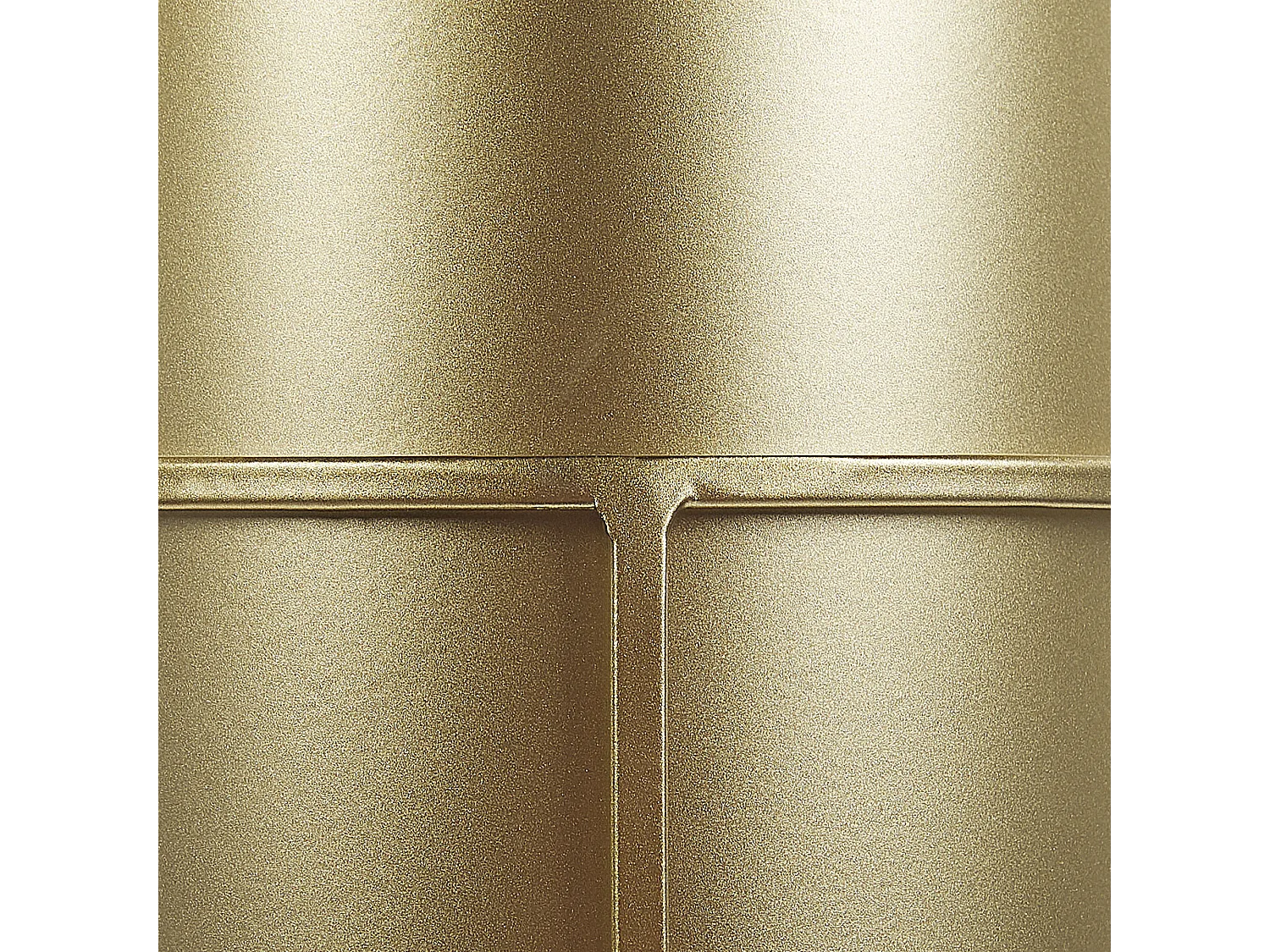 Vaso alto para plantas MILEA Metal 16 cm Dourado