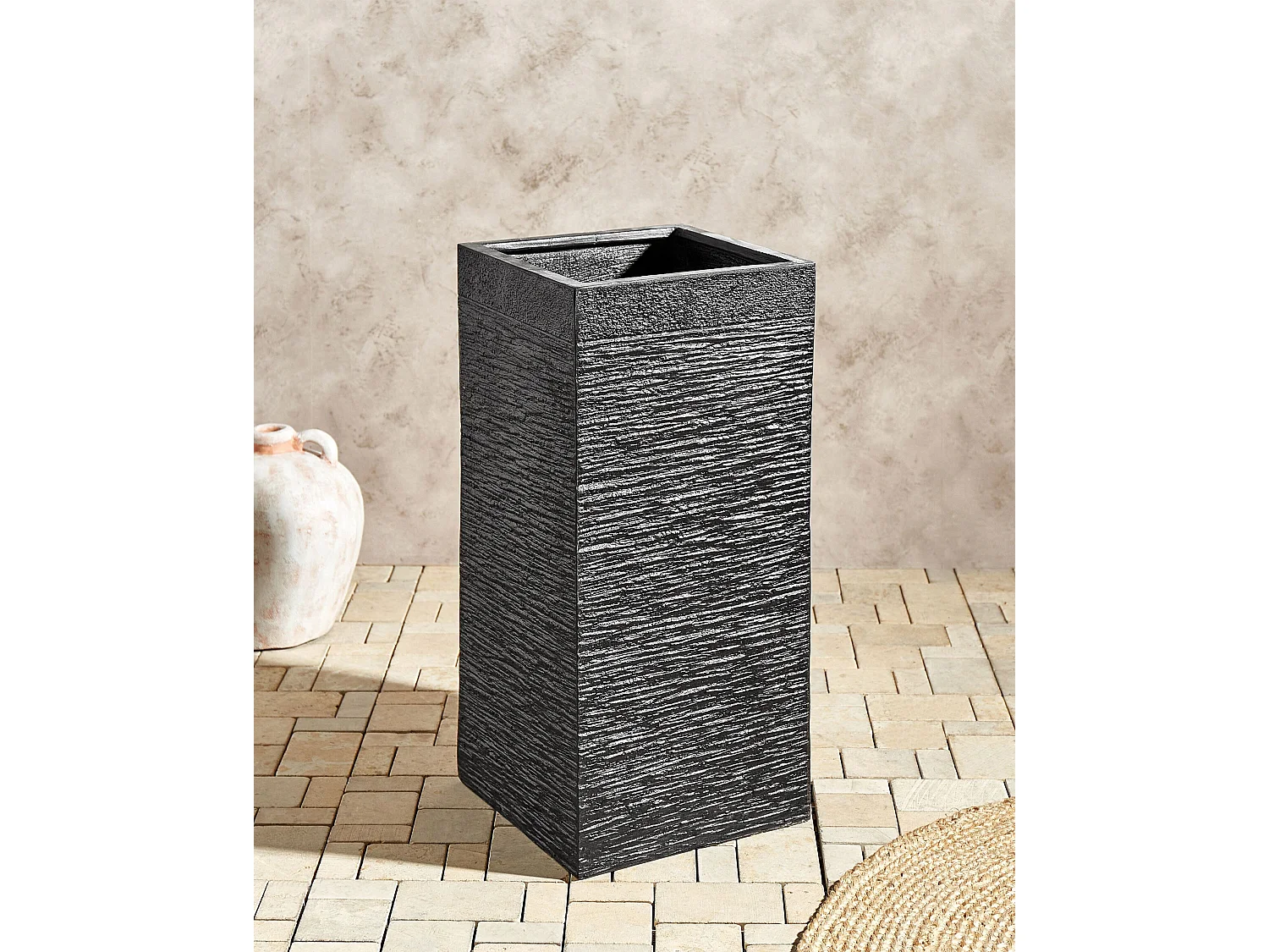 Blumenkübel DION Keramik 33 cm Schwarz