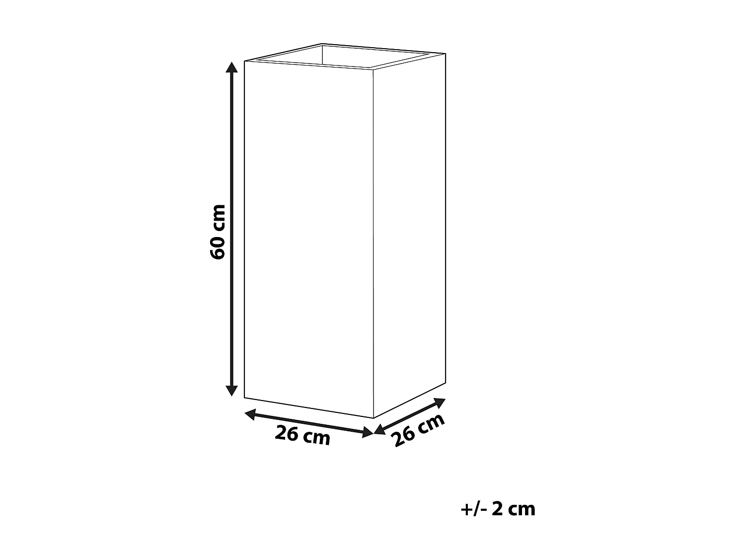 Bloempot DION Keramiek 26 cm Lichtbeige