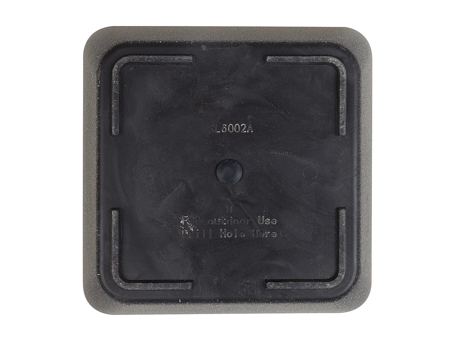 Maceta ZELI Piedra 42 cm Gris oscuro