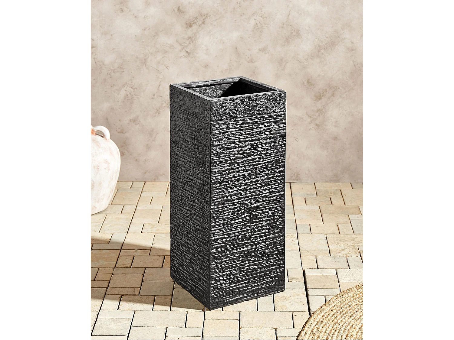 Cache-pot DION Céramique 26 cm Noir