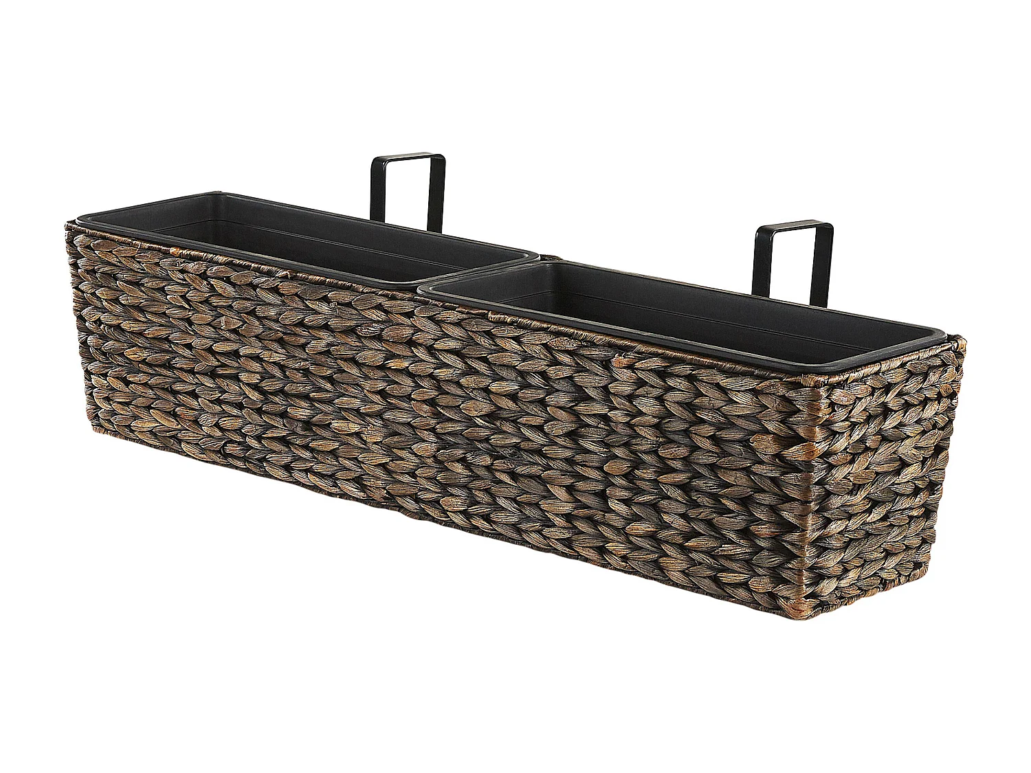 Blumenkübel KAWALA Rattan 80 cm Braun