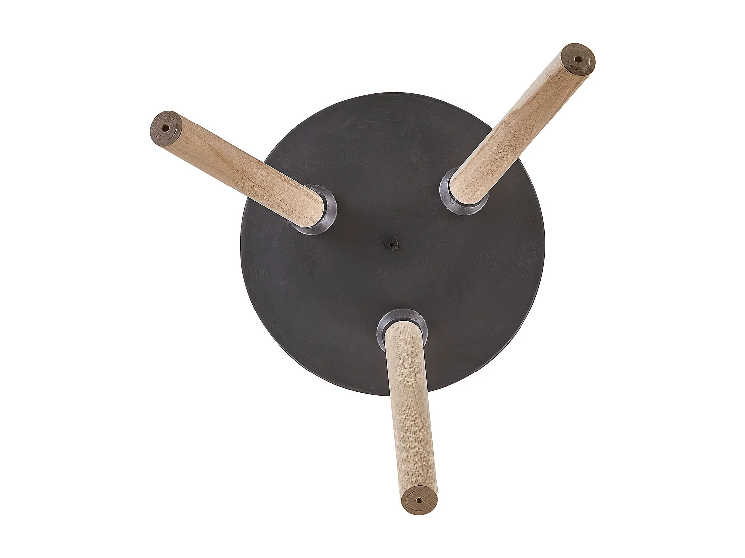 Cache-pot sur pied EVRETI Céramique 39 cm Gris foncé