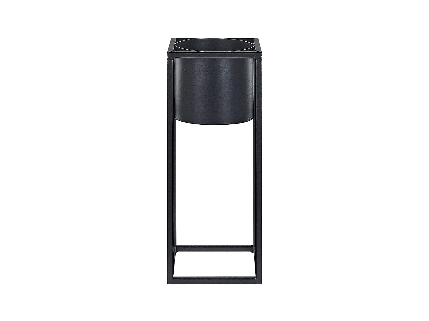 Cache-pot sur pied IDRA Métal 15 cm Noir