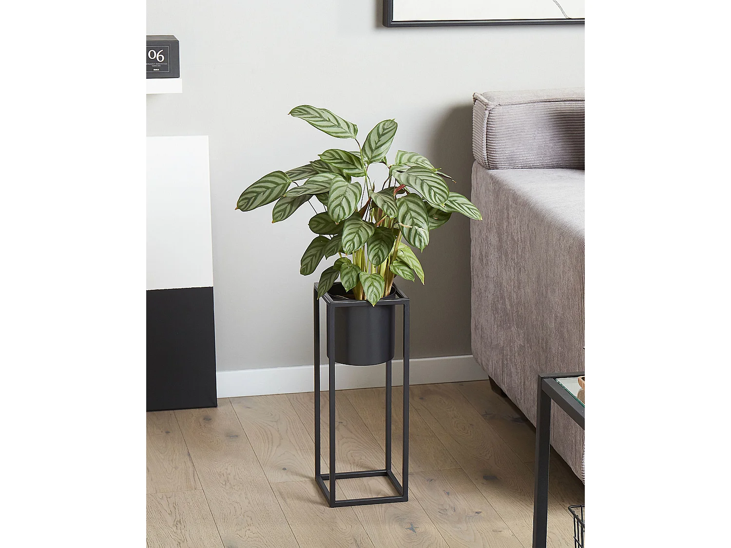 Verhoogde bloempot IDRA Metaal 15 cm Zwart