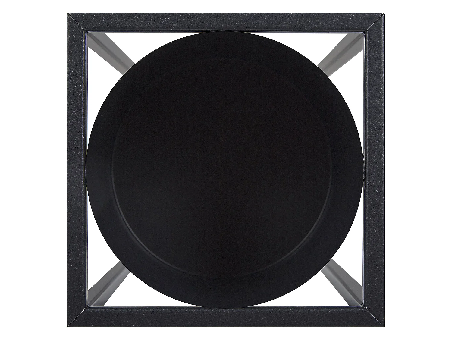 Verhoogde bloempot IDRA Metaal 15 cm Zwart