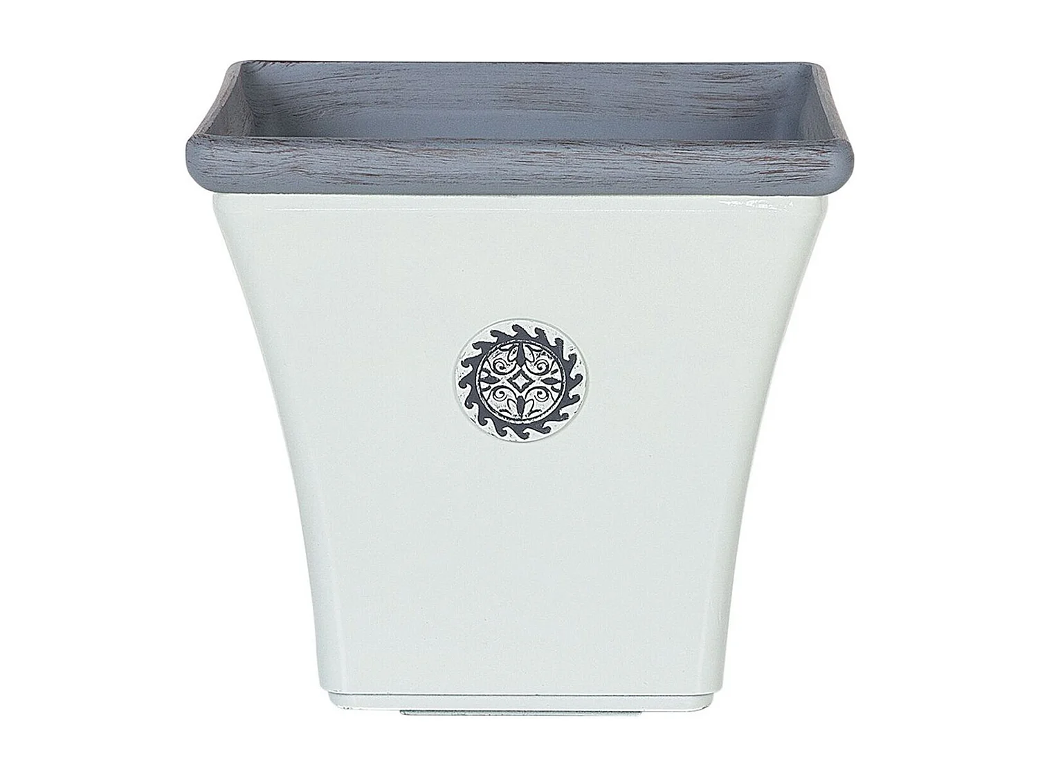 Bloempot ELATEIA Steen 32 cm Wit