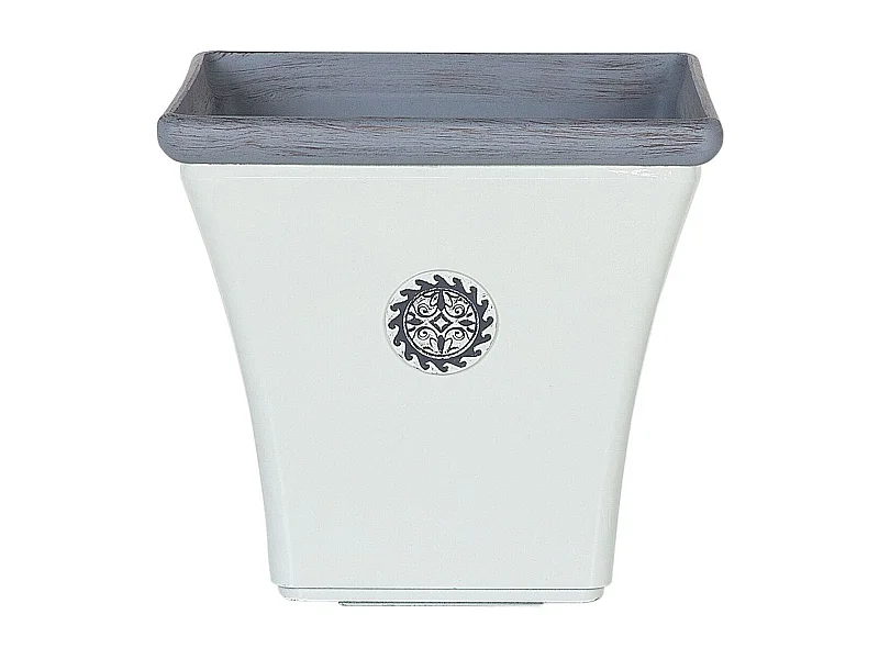 Bloempot ELATEIA Steen 32 cm Wit