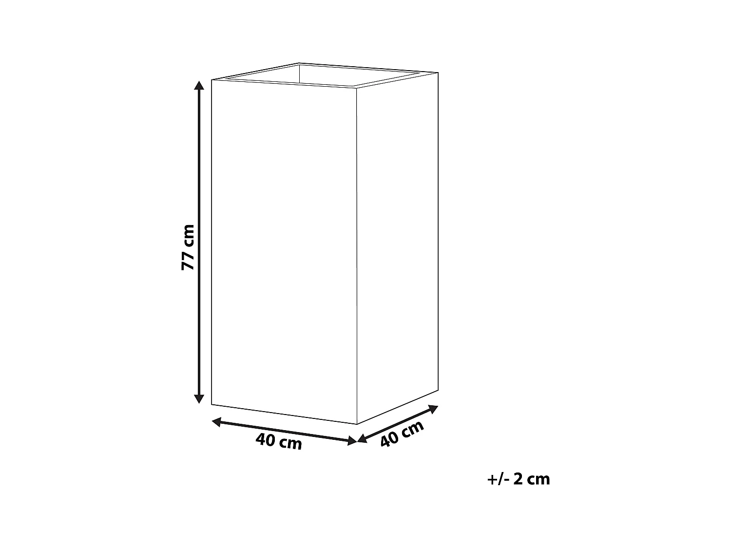 Cache-pot DION 40 cm Beige clair