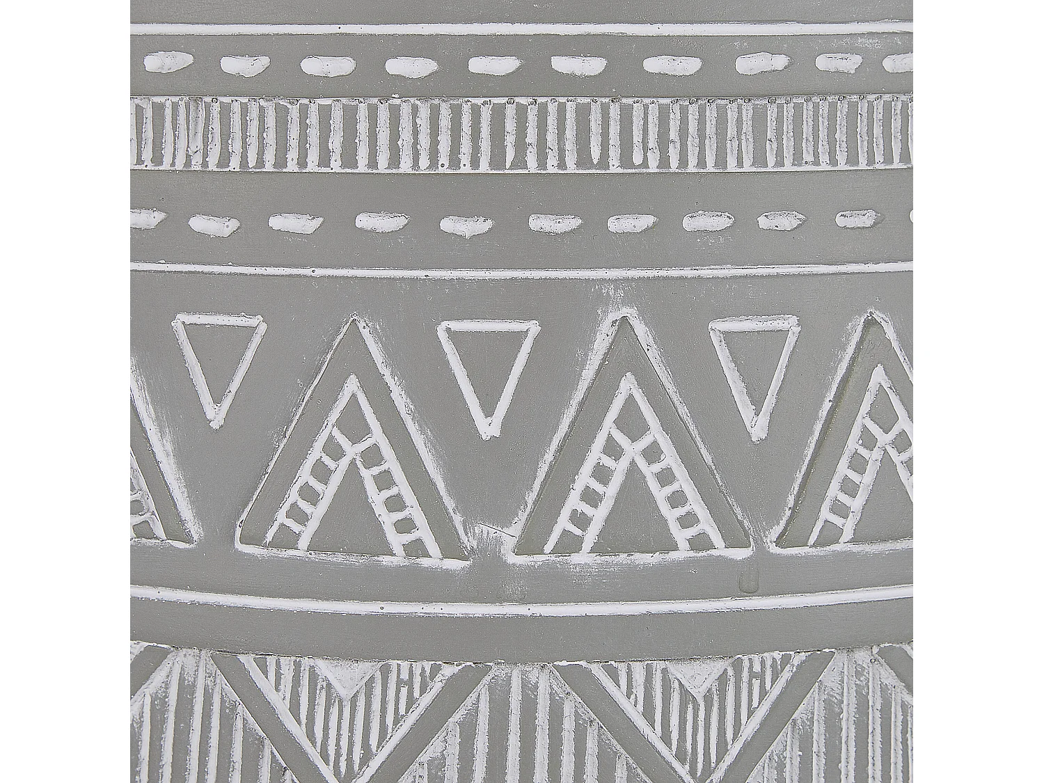 Cache-pot sur pied MALAKI 44 cm Gris clair