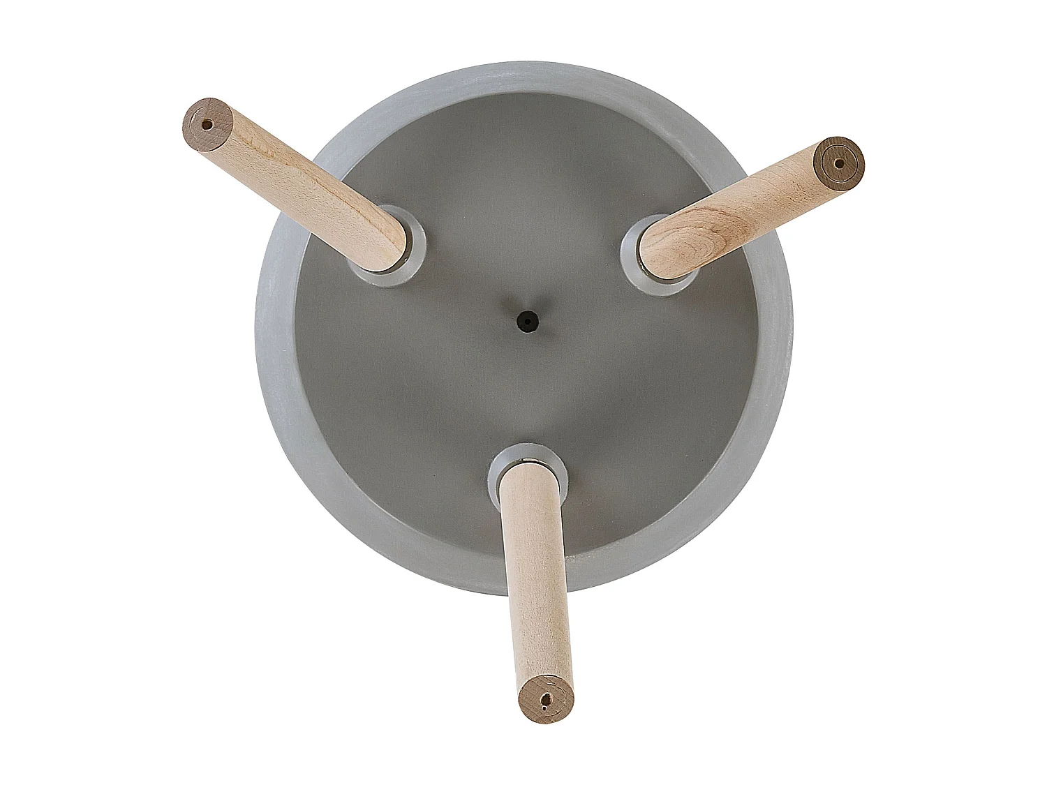 Cache-pot sur pied MALAKI 44 cm Gris clair