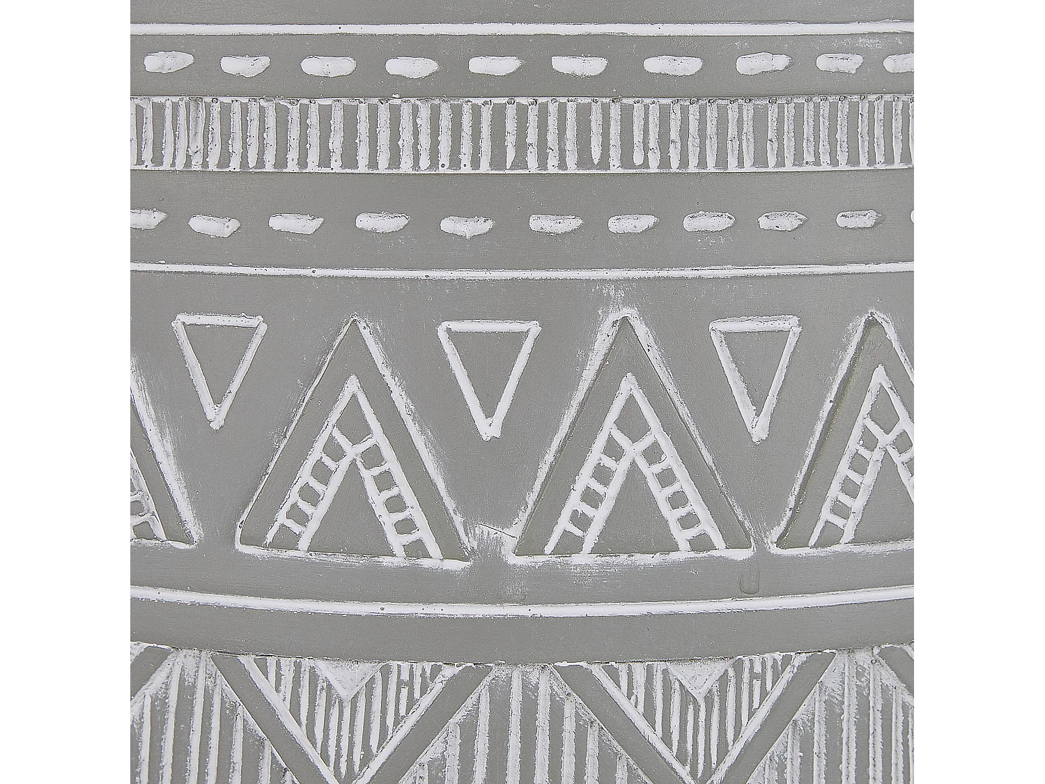 Cache-pot sur pied MALAKI 44 cm Gris clair