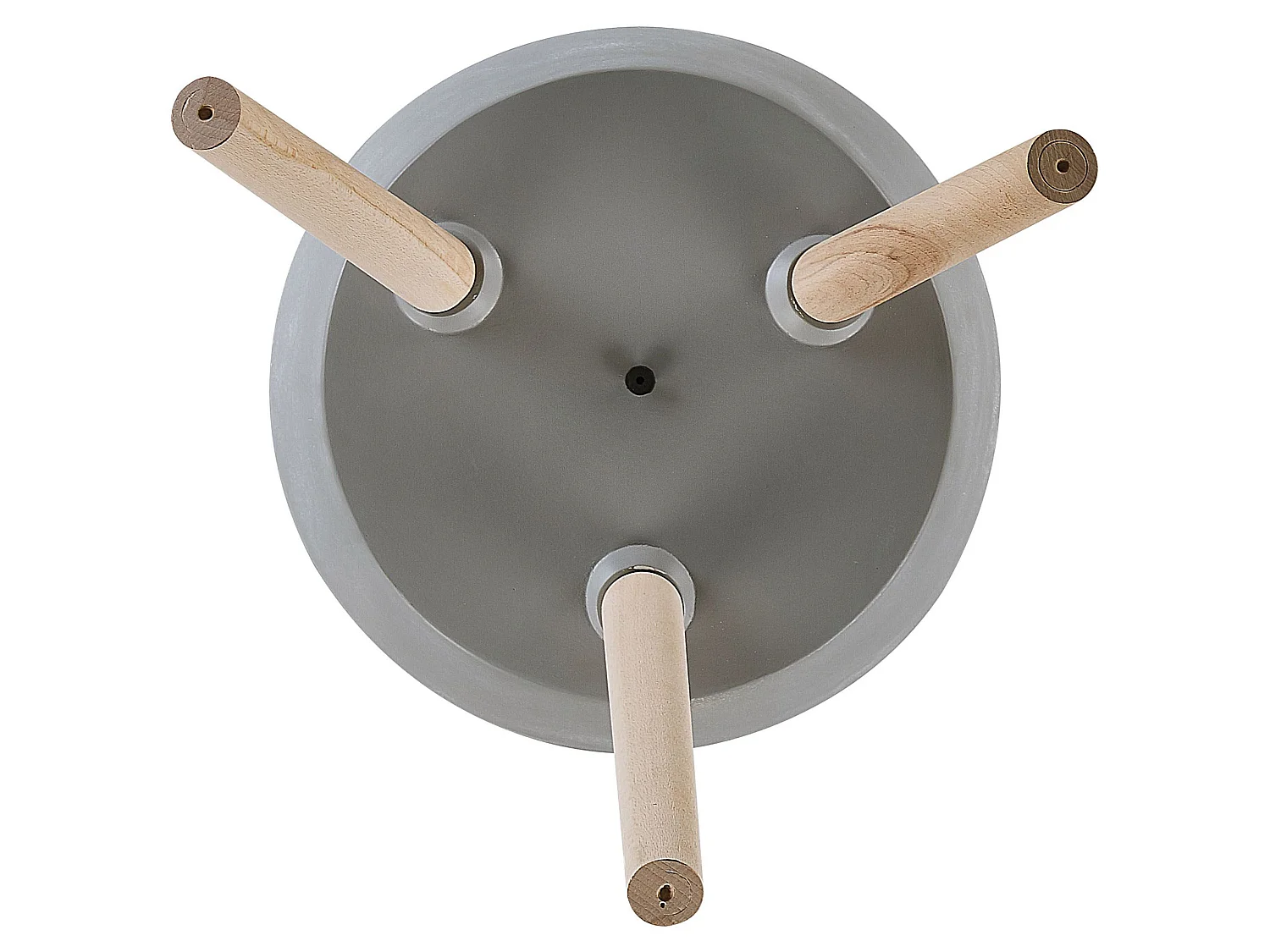 Cache-pot sur pied MALAKI 44 cm Gris clair