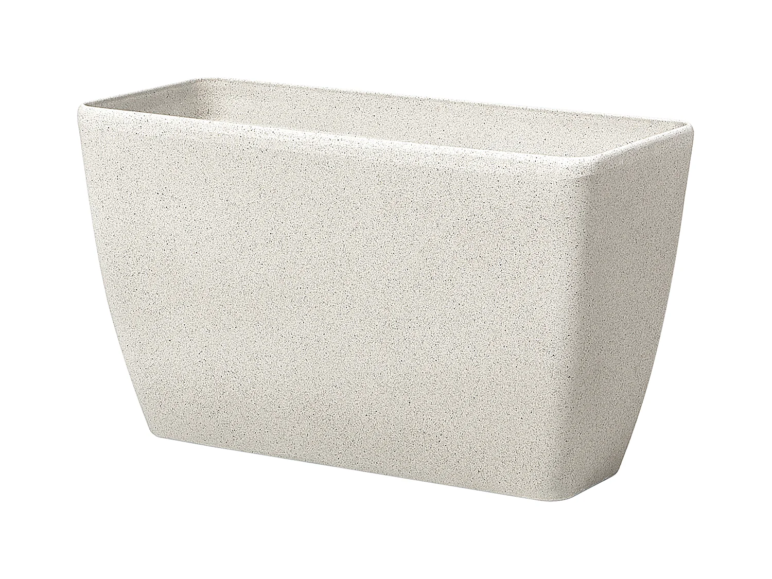 Blumentopf rechtseckige Form Steingemisch 74x32x45 cm beige Baris