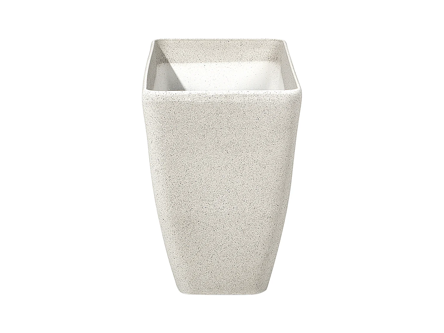 Blumentopf rechtseckige Form Steingemisch 74x32x45 cm beige Baris