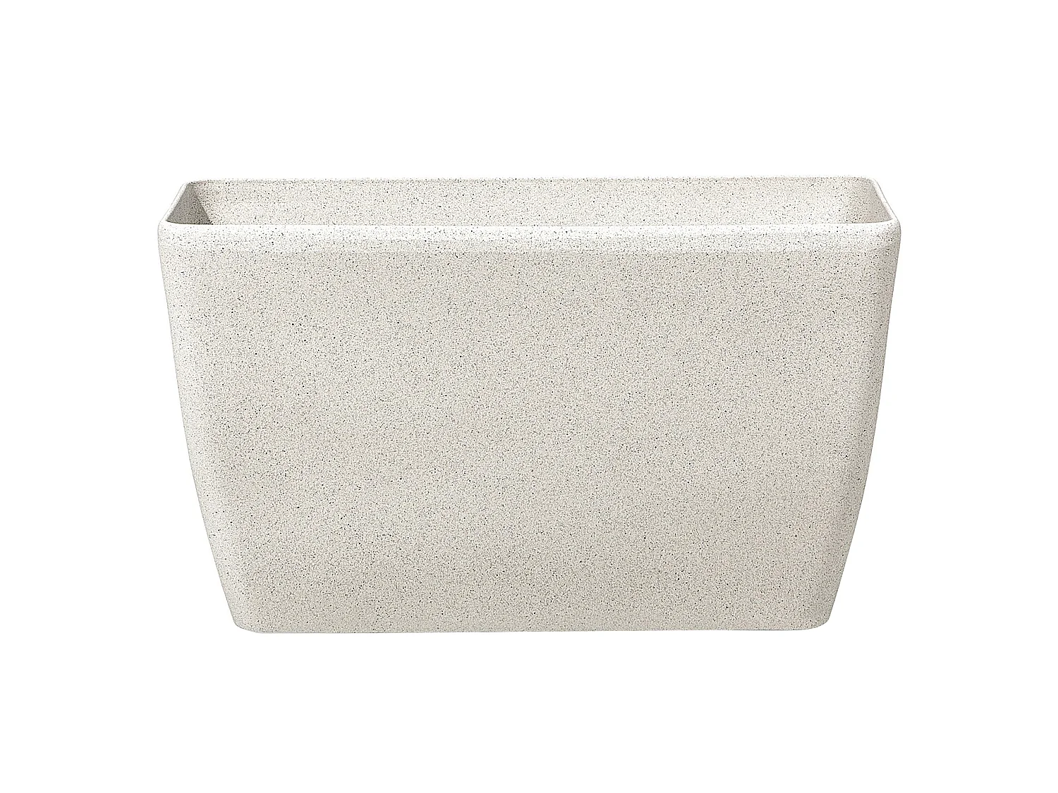 Blumentopf rechtseckige Form Steingemisch 74x32x45 cm beige Baris