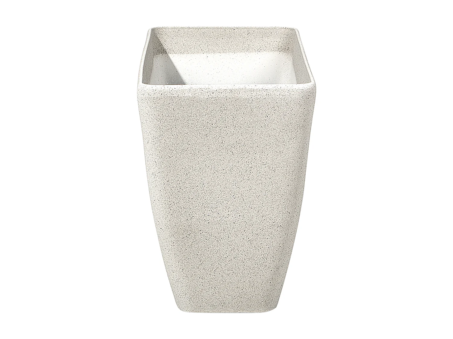 Blumentopf rechtseckige Form Steingemisch 74x32x45 cm beige Baris