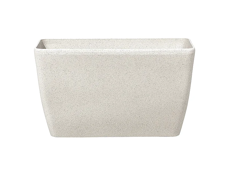 Blumentopf rechtseckige Form Steingemisch 74x32x45 cm beige Baris