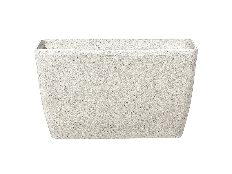 Blumentopf rechtseckige Form Steingemisch 74x32x45 cm beige Baris