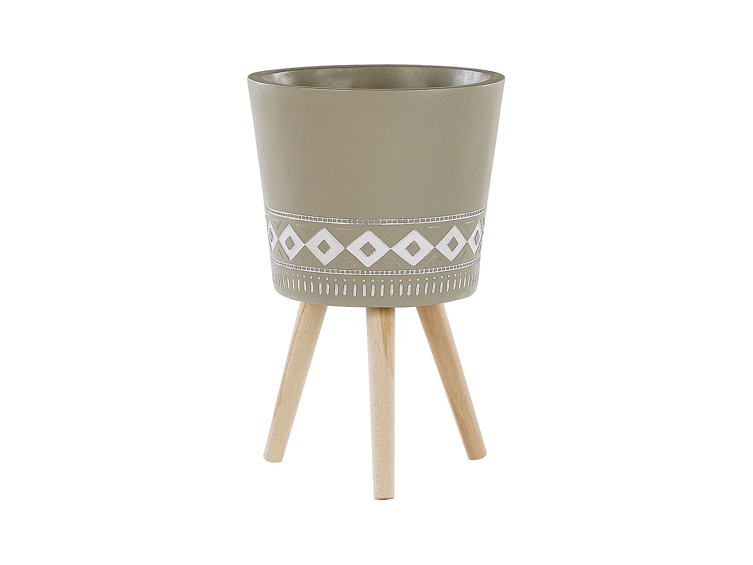 Cache-pot sur pied ARTA 41 cm Taupe