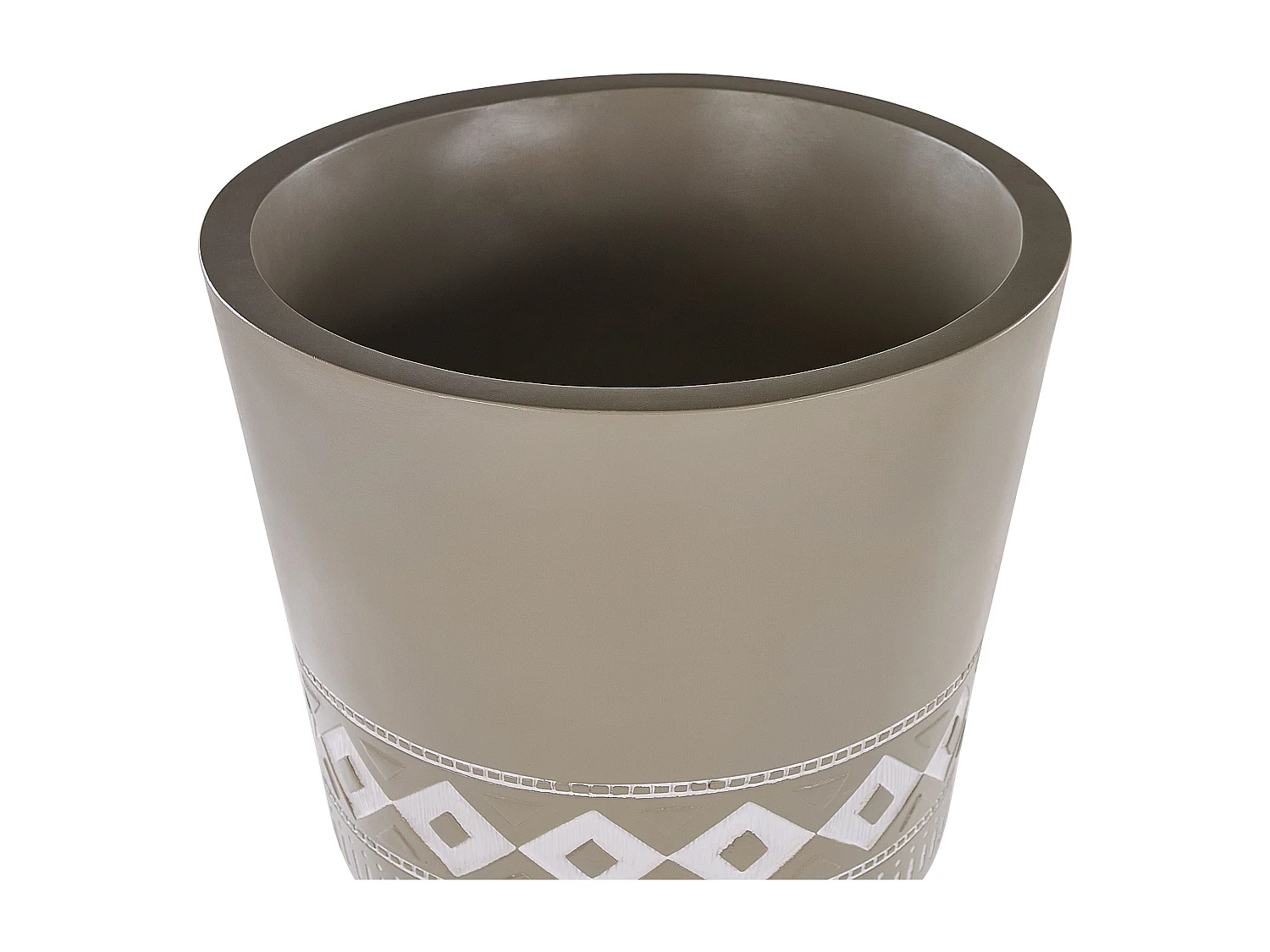 Verhoogde bloempot ARTA Keramiek 41 cm Taupe