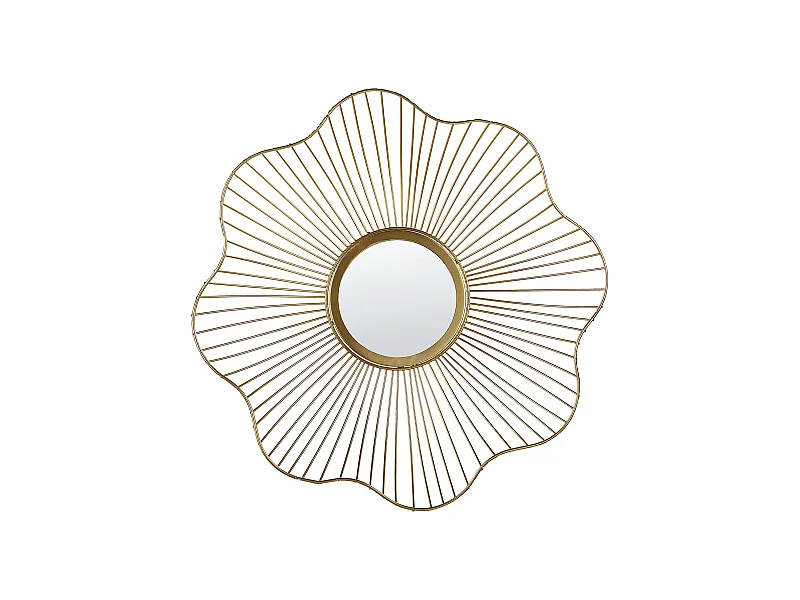 Wandspiegel gold Eisen dia. 40 cm glamour Sens