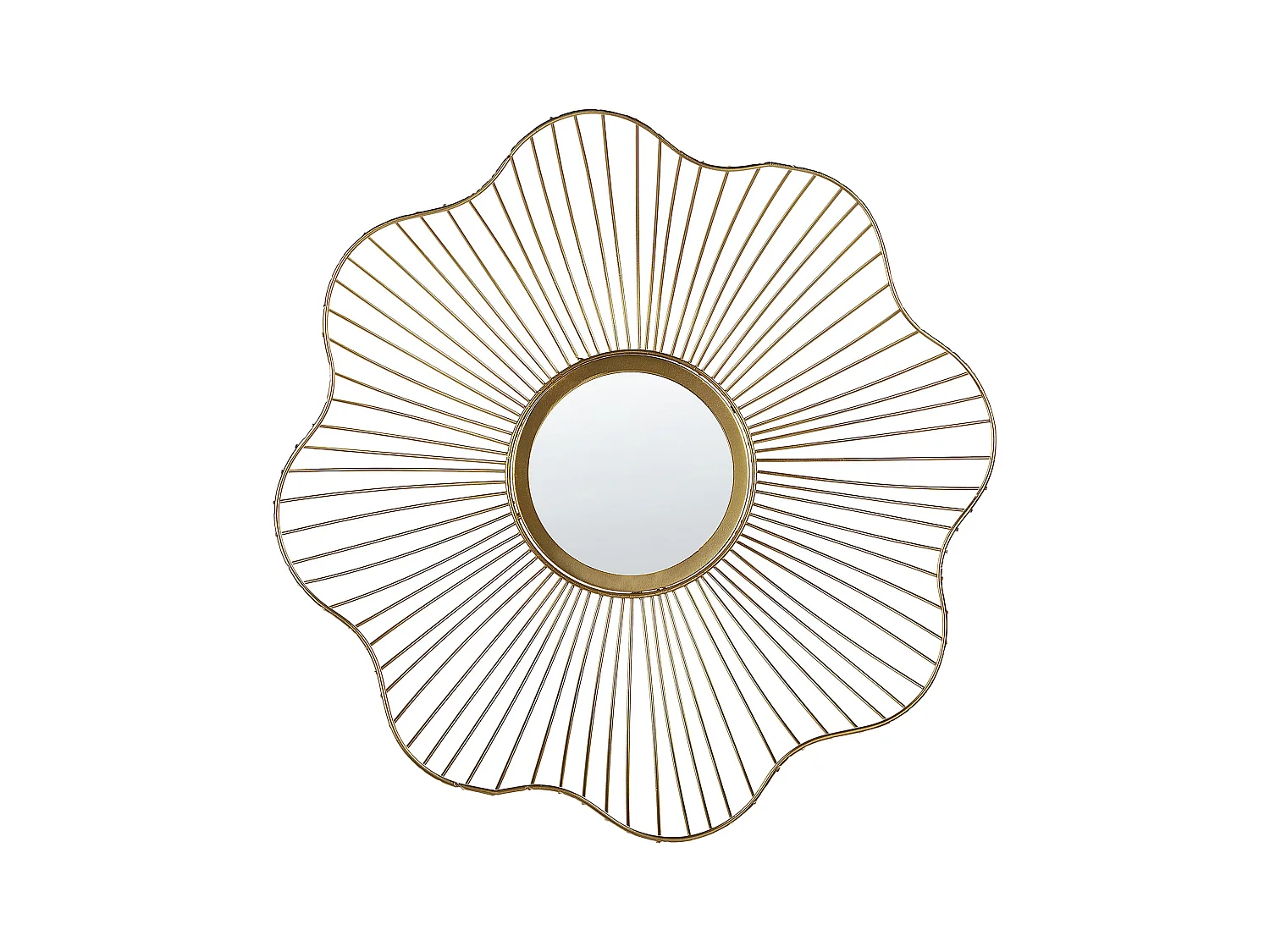 Miroir SENS 40 cm 40 cm Métal Doré