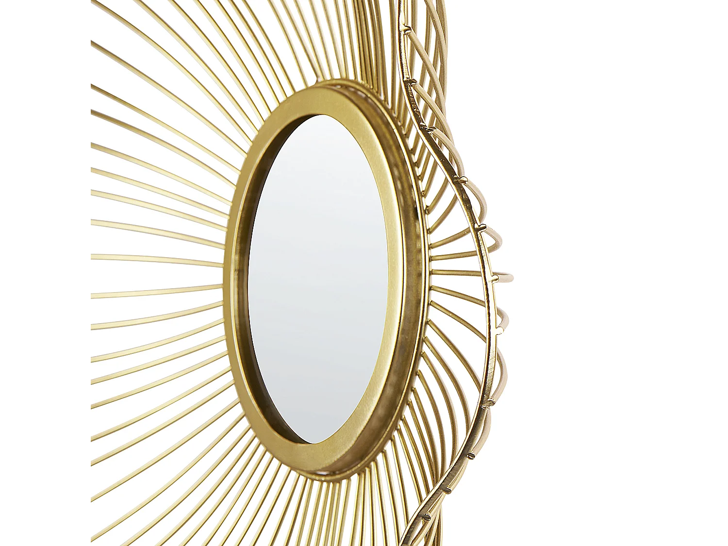 Miroir SENS 40 cm 40 cm Métal Doré