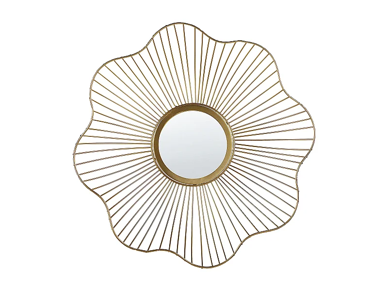 Miroir SENS 40 cm 40 cm Métal Doré
