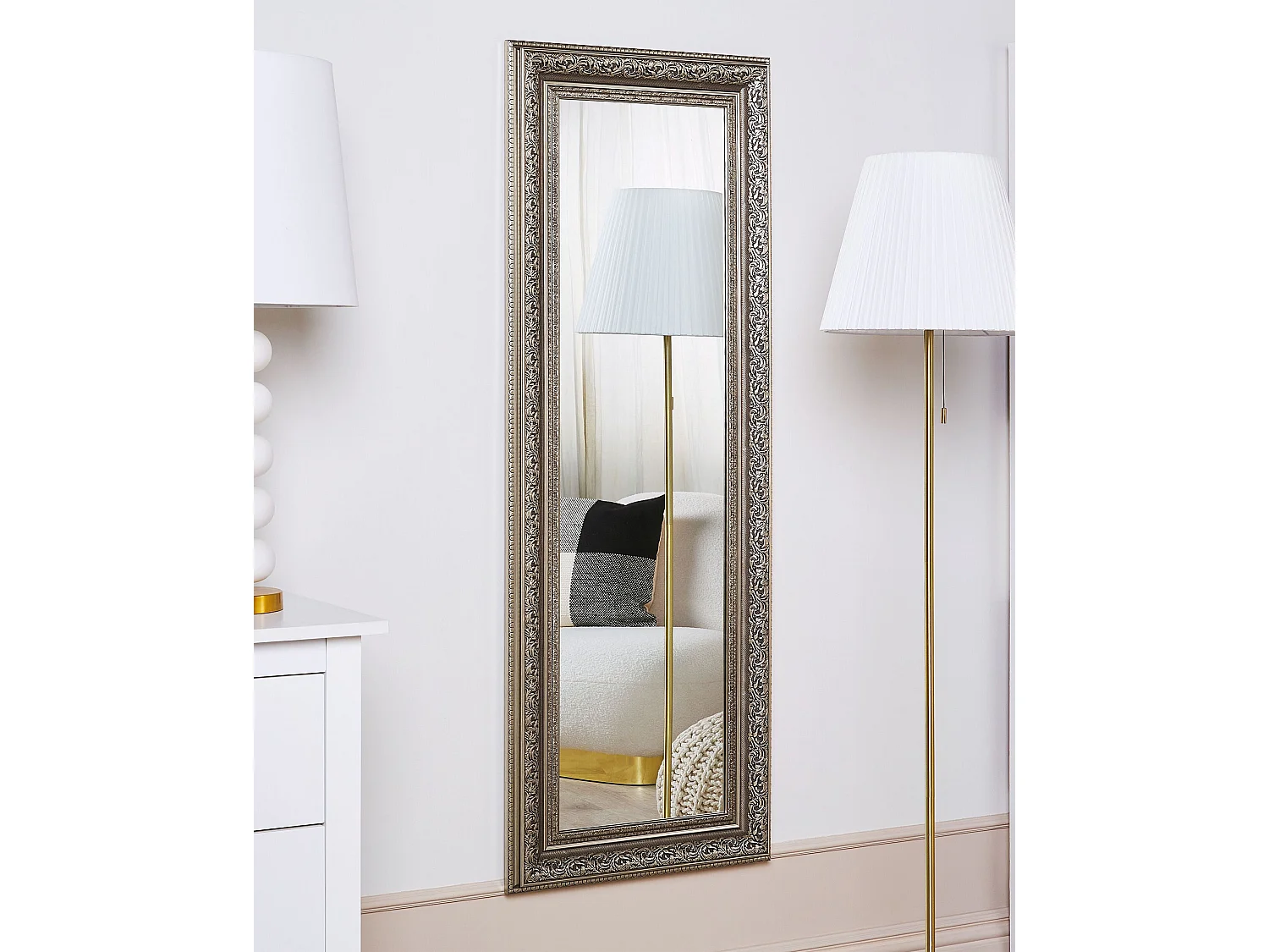 Wandspiegel ASPEN 51 cm 141 cm Gold