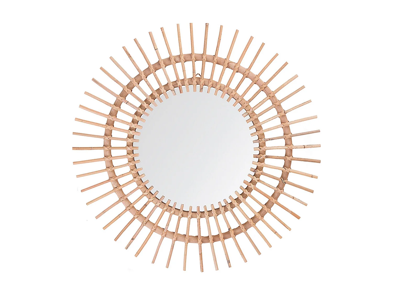 Miroir STENEN 76 cm 76 cm Rotin Beige