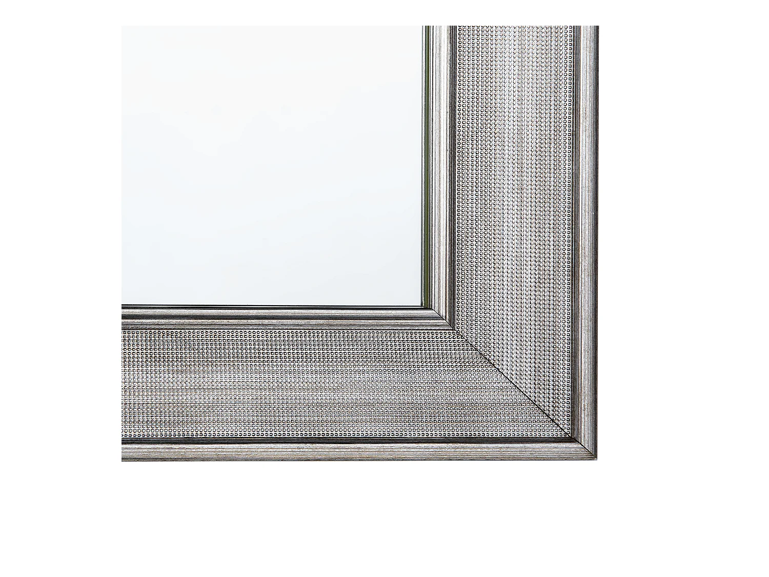 Wandspiegel BUBRY 61 cm 91 cm Zilver