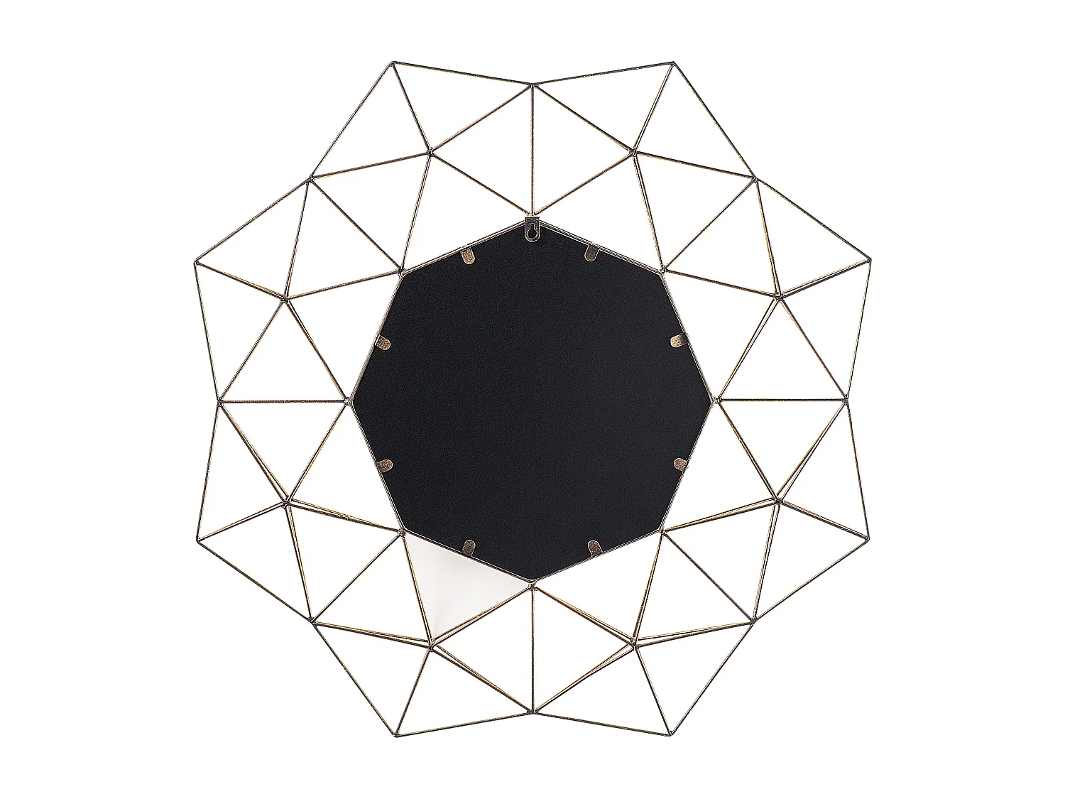 Espejo GAILLAC 80 cm 80 cm Metal Dorado