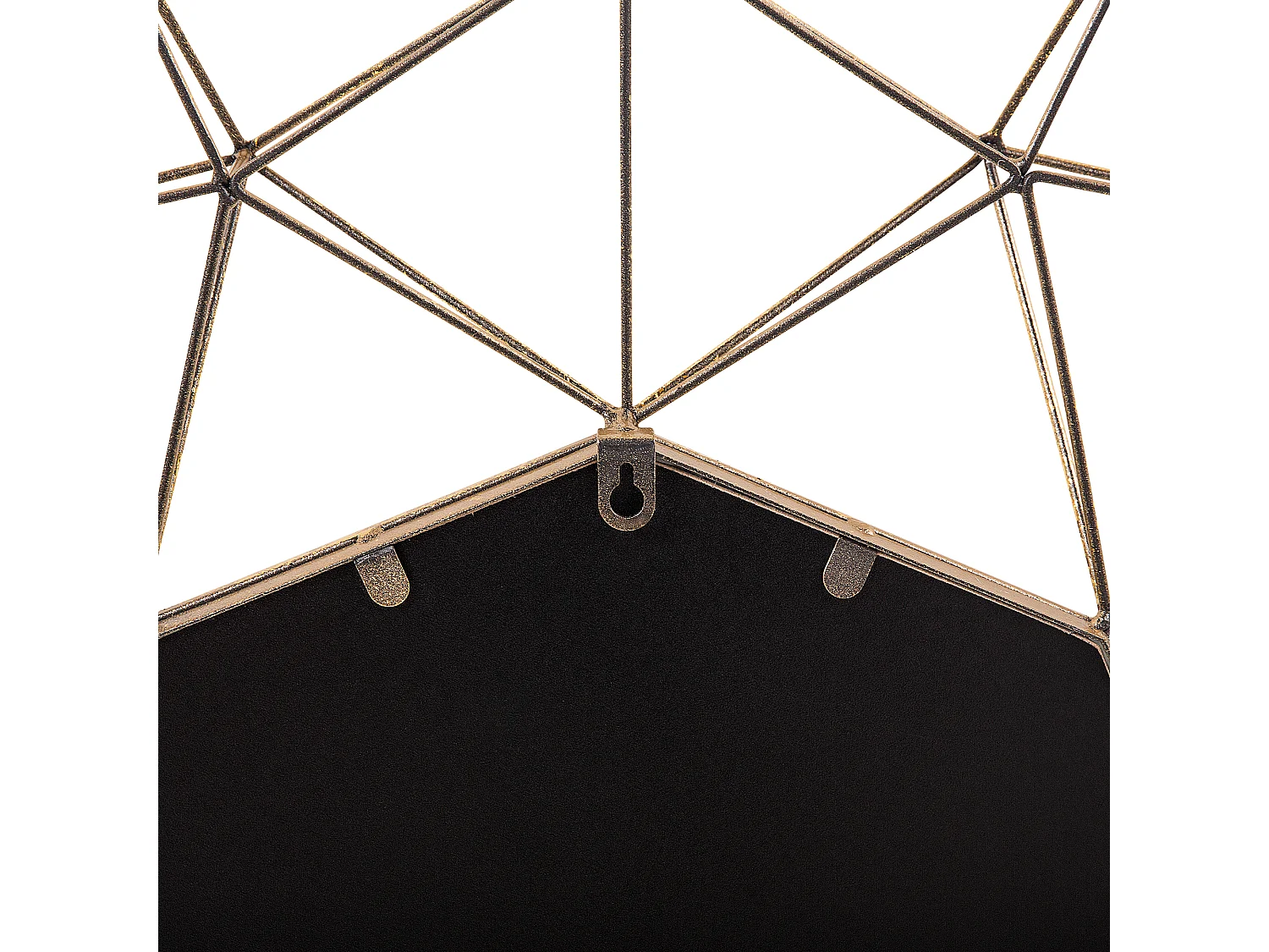 Espejo GAILLAC 80 cm 80 cm Metal Dorado