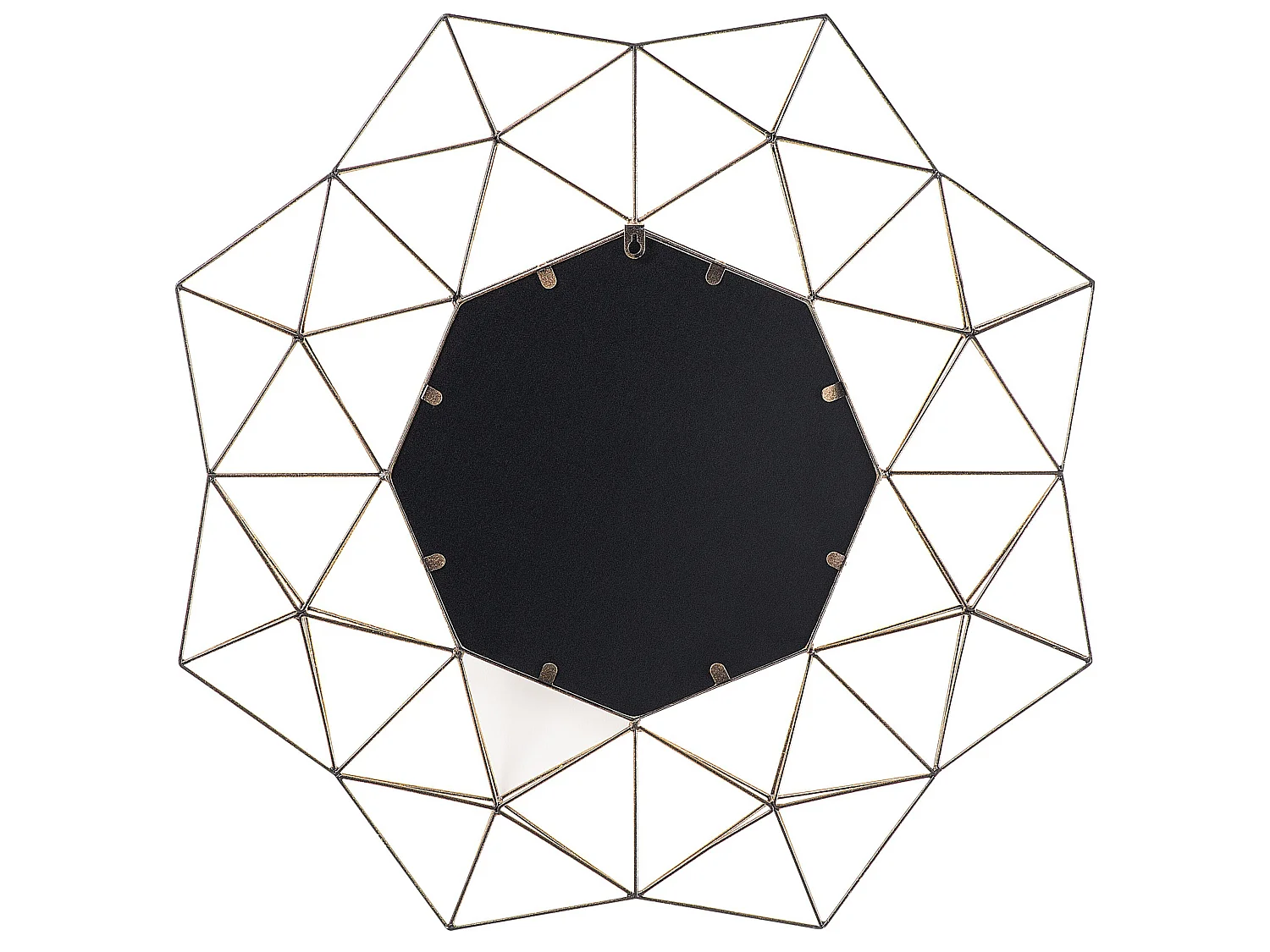 Miroir GAILLAC 80 cm 80 cm Métal Doré