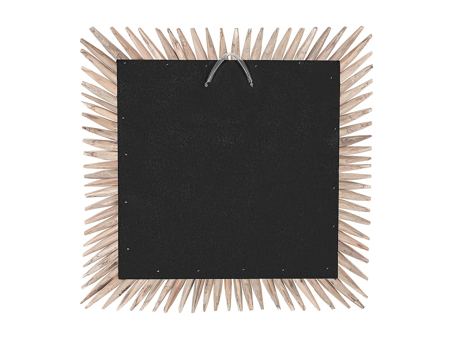 Wandspiegel SASABE 64 cm 64 cm Hout Lichtbruin