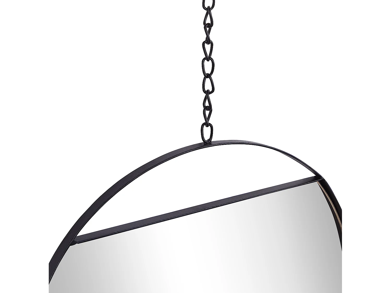Wall Mirror ODOS 33/29/24 cm 80/75/69 cm Metal Black