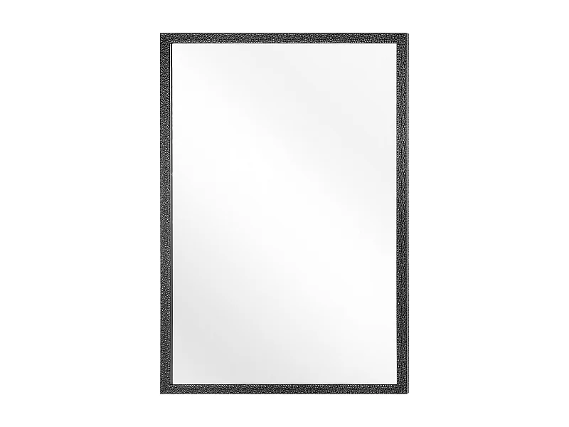 Eleganter Wandspiegel mit gemustertem Rahmen in Schwarz 60x90 cm Morlaix
