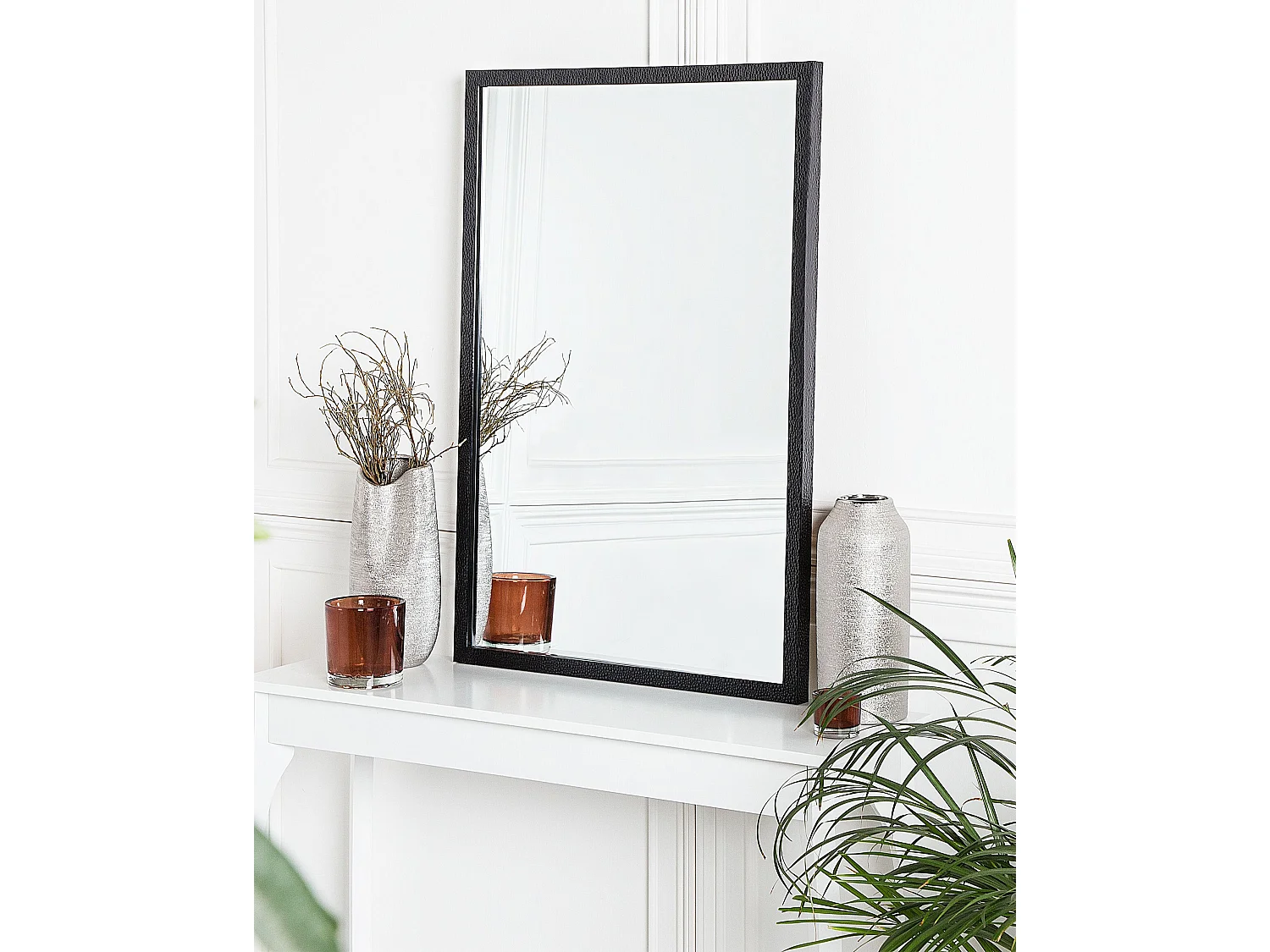 Miroir MORLAIX 60 cm 90 cm Noir