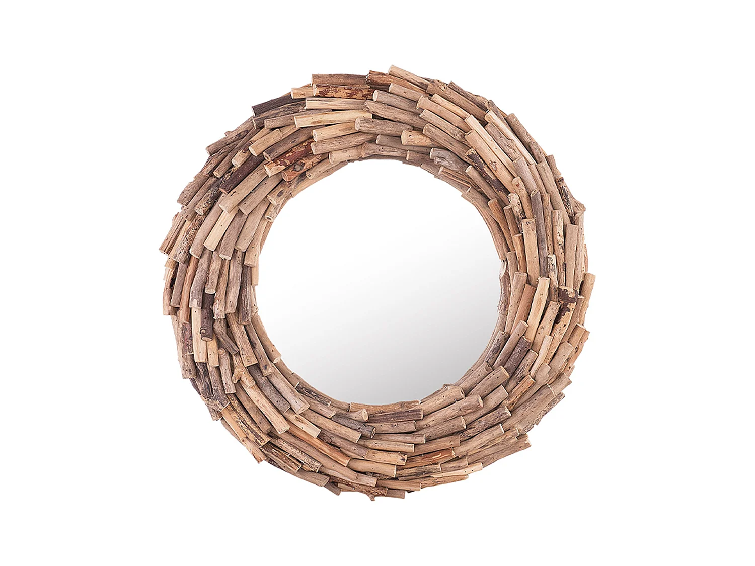 Wandspiegel KAYENTA 56 cm 56 cm Hout Natuurlijk