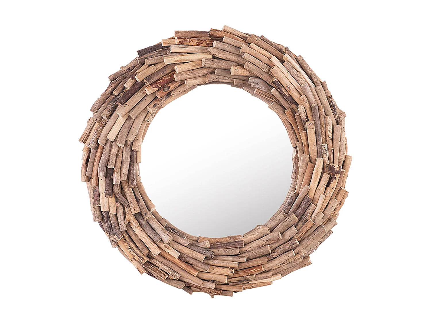 Wandspiegel KAYENTA 56 cm 56 cm Hout Natuurlijk