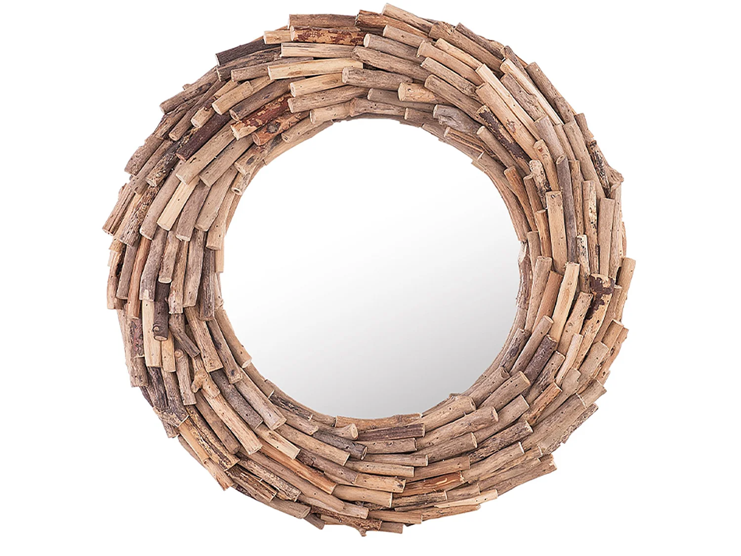 Wandspiegel KAYENTA 56 cm 56 cm Hout Natuurlijk
