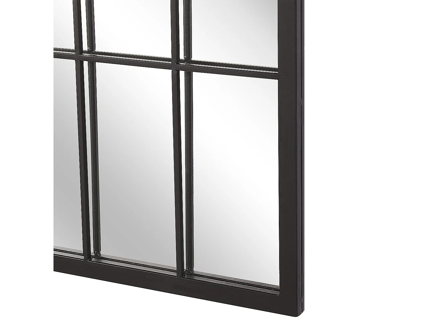 Wandspiegel CASSEL 50 cm 115 cm Metaal Zwart