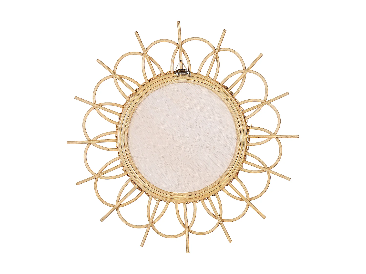 Wandspiegel TELAKIA 60 cm 60 cm Rattan Naturfarben