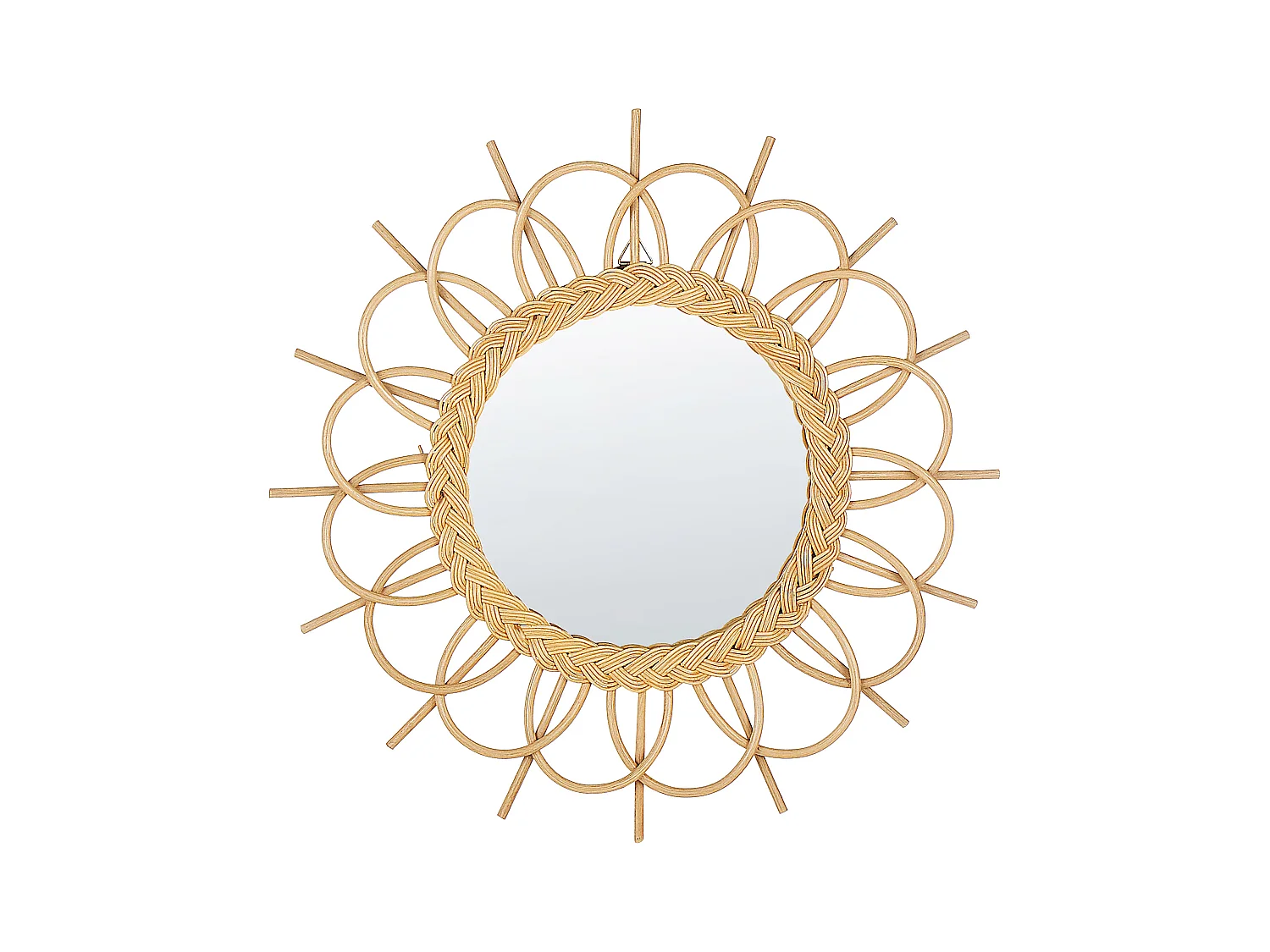 Miroir TELAKIA 60 cm 60 cm Rotin Naturel